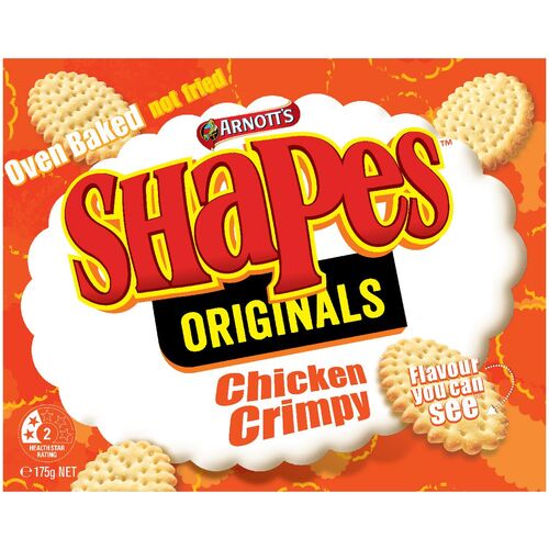 Arnotts Shapes Chicken Crimpy (175 grm)